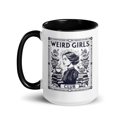 Weird Girls Club Tarot Card Accent Coffee Mug | Dark Academia Bookish Gift - Spinsterly Co