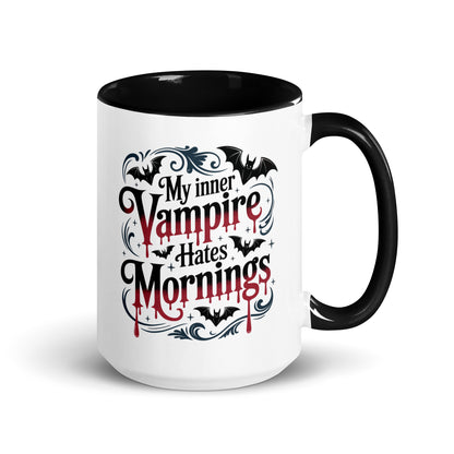 My Inner Vampire Hates Mornings Gothic Accent Coffee Mug | Funny Dark Humor Gift - Spinsterly Co