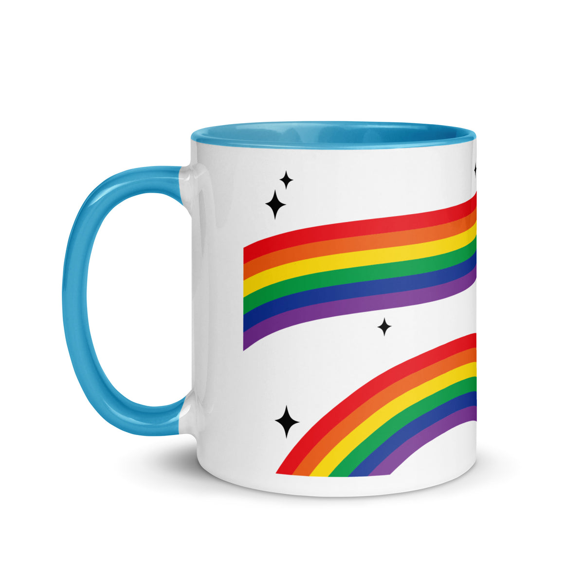 Love is Love Rainbow Pride Accent Coffee Mug | LGBTQIA+ Gift - Spinsterly Co