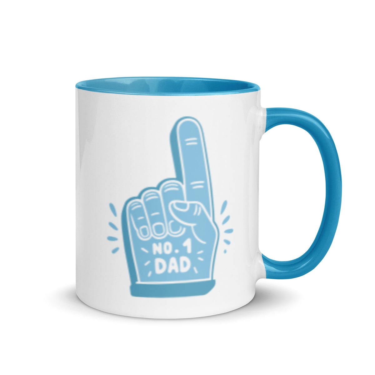No. 1 Dad Mug | Foam Finger Ceramic Mug - Spinsterly Co
