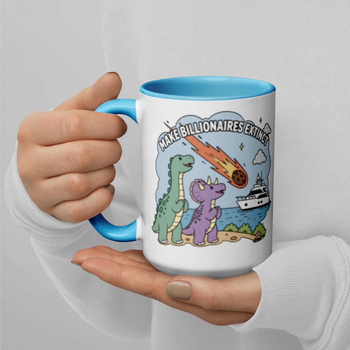 Make Billionaires Extinct Mug | Anti-Billionaire Statement Mug - Spinsterly Co