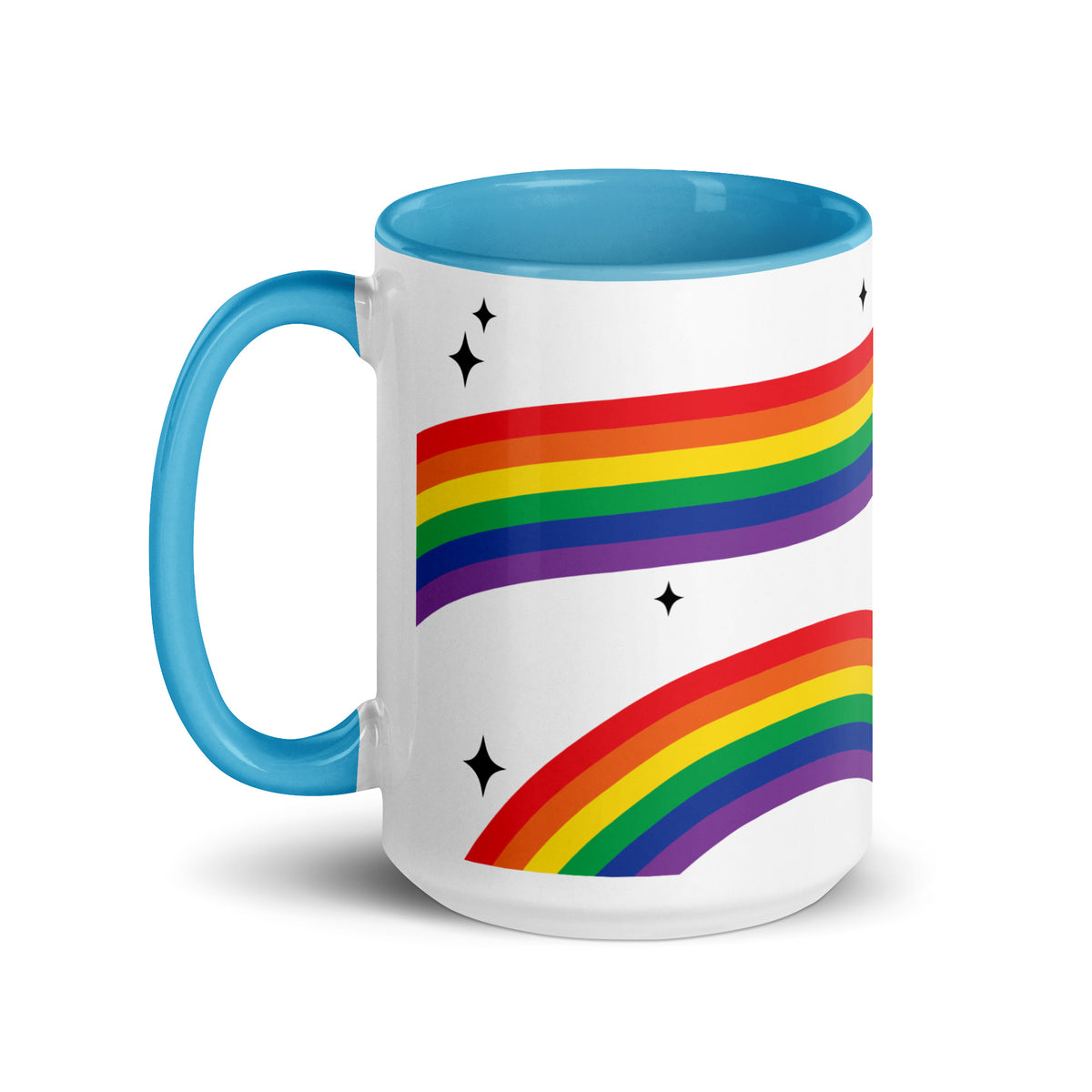 Love is Love Rainbow Pride Accent Coffee Mug | LGBTQIA+ Gift - Spinsterly Co