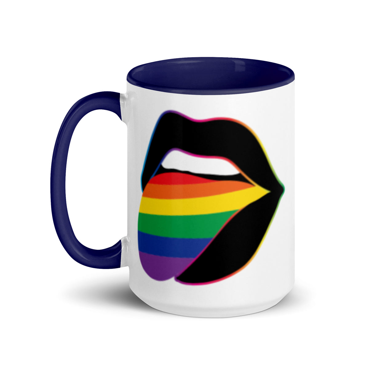 Pride Lips Mug | Rainbow LGBTQ+ Ceramic Mug - Spinsterly Co