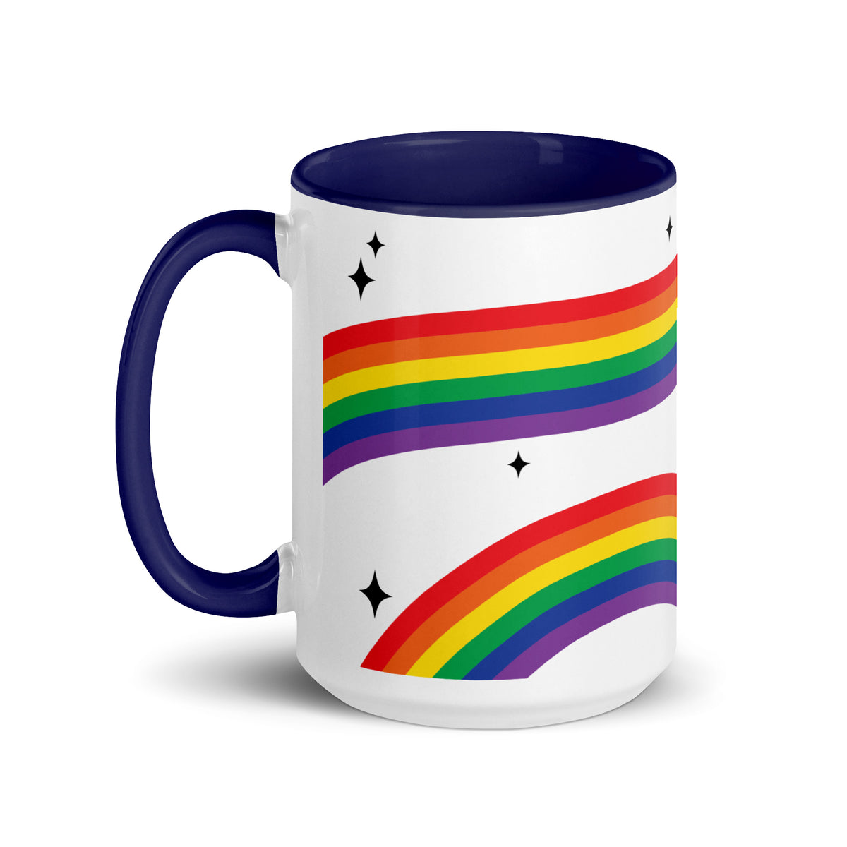 Love is Love Rainbow Pride Accent Coffee Mug | LGBTQIA+ Gift - Spinsterly Co