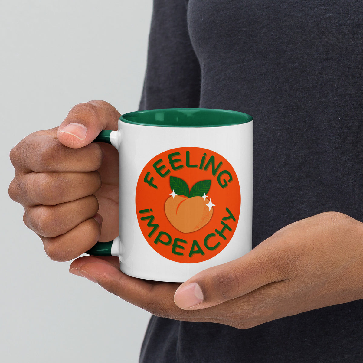 Feeling Impeachy Peach Political Accent Coffee Mug | Funny Activist Gift - Spinsterly Co