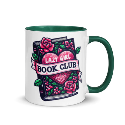 Lazy Girl Book Club Mug | Tattoo-Style Bookish Ceramic Mug - Spinsterly Co