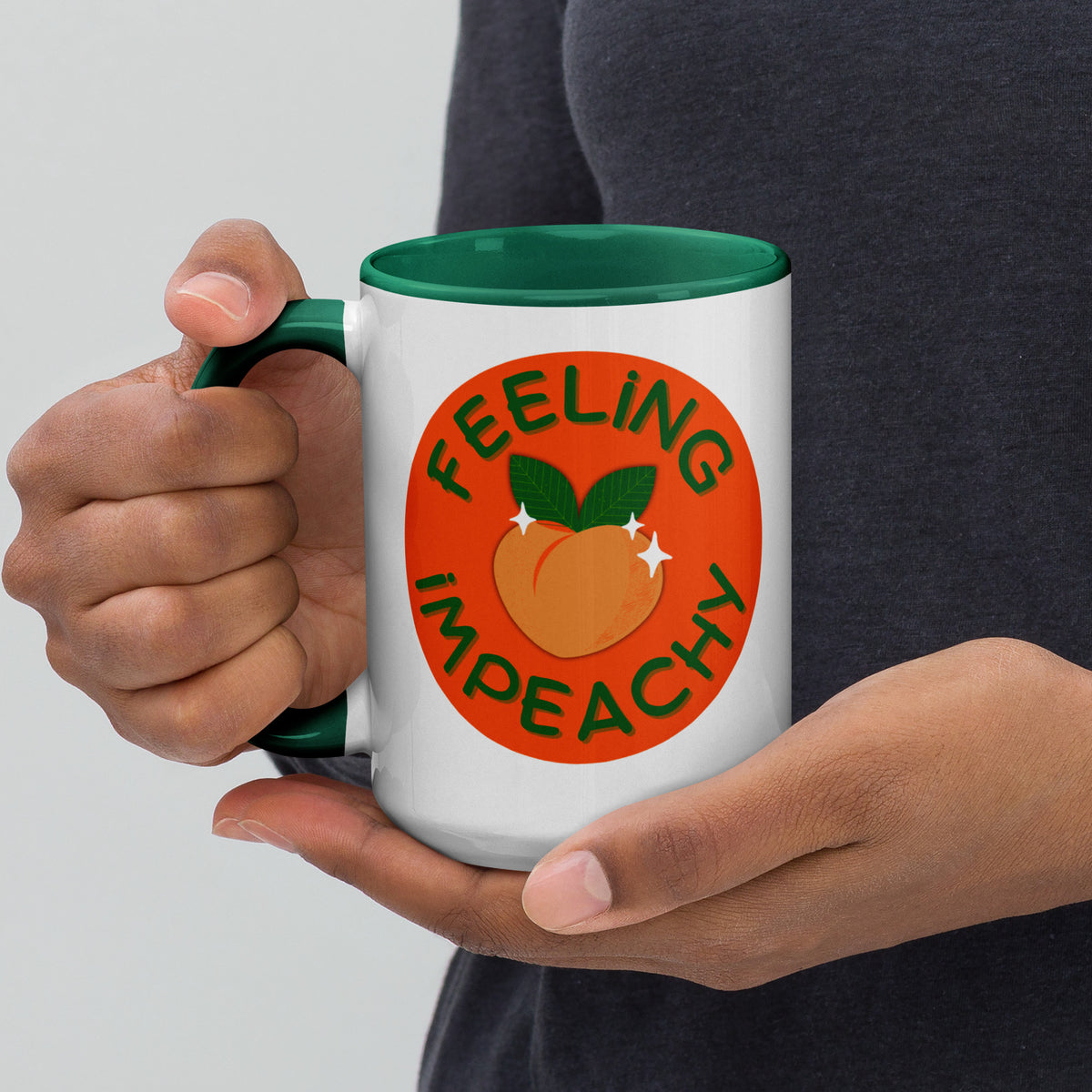 Feeling Impeachy Peach Political Accent Coffee Mug | Funny Activist Gift - Spinsterly Co
