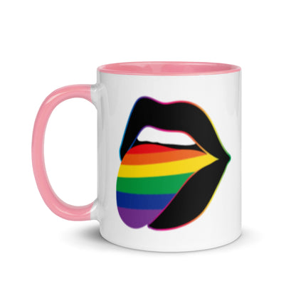 Pride Lips Mug | Rainbow LGBTQ+ Ceramic Mug - Spinsterly Co