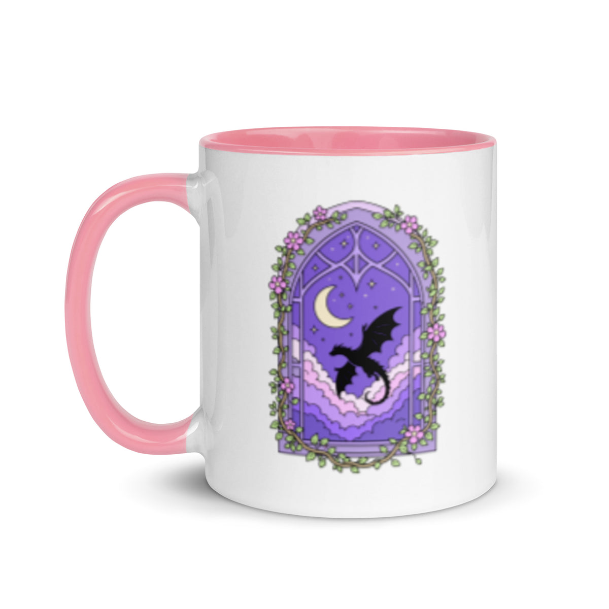 Fantasy Dragon & Moon Mug | Enchanting Ceramic Mug for Readers - Spinsterly Co