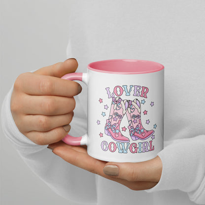 Lover Cowgirl Coquette Western Boot Accent Coffee Mug | Cute Country Gift for Her - Spinsterly Co