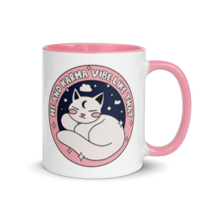 Cozy Cat Energy Mug | Starry Cat Ceramic Mug for Cat Lovers - Spinsterly Co