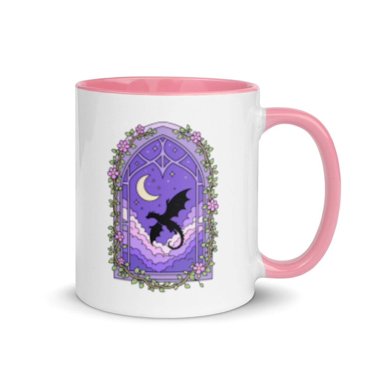Fantasy Dragon & Moon Mug | Enchanting Ceramic Mug for Readers - Spinsterly Co
