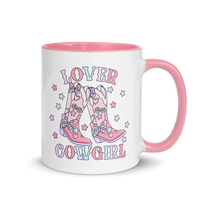 Lover Cowgirl Coquette Western Boot Accent Coffee Mug | Cute Country Gift for Her - Spinsterly Co
