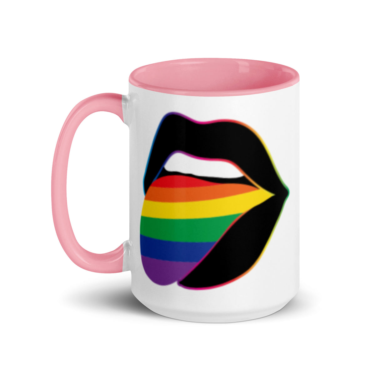 Pride Lips Mug | Rainbow LGBTQ+ Ceramic Mug - Spinsterly Co