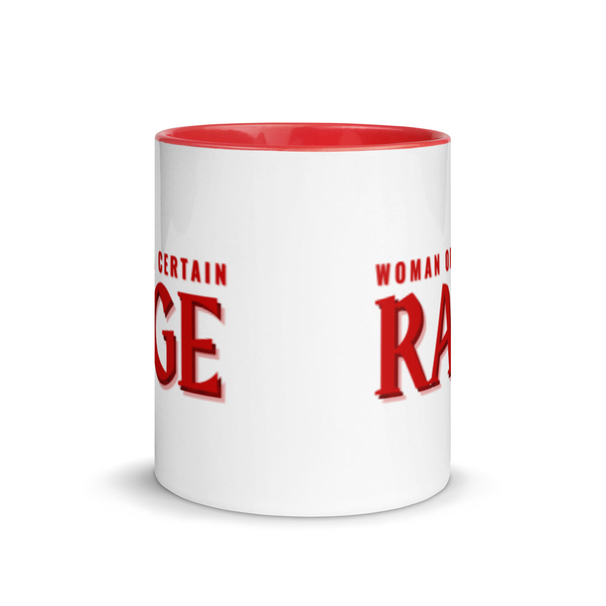 Woman of a Certain Rage Accent Coffee Mug | Feminist Empowerment Red Interior Gift - Spinsterly Co