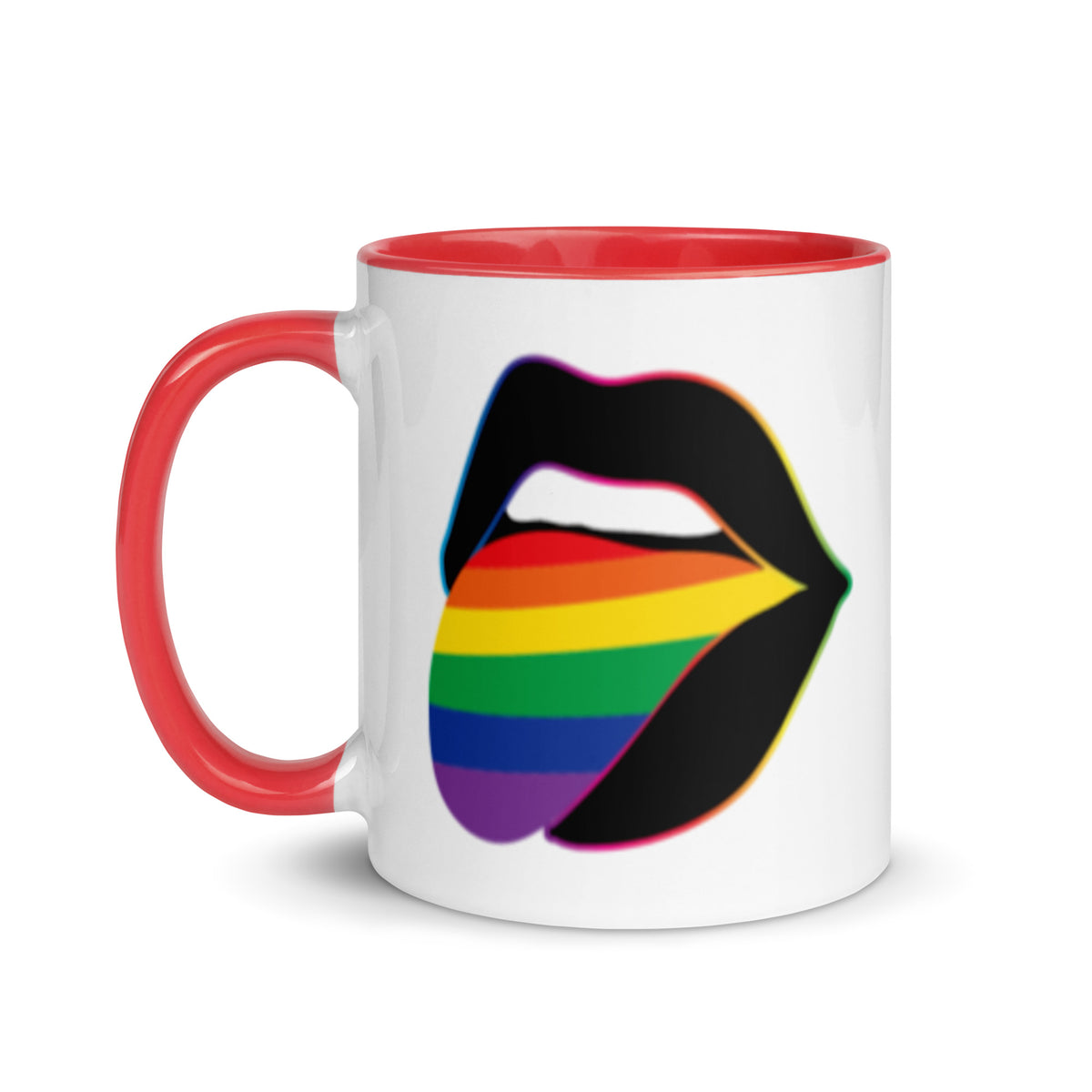 Pride Lips Mug | Rainbow LGBTQ+ Ceramic Mug - Spinsterly Co