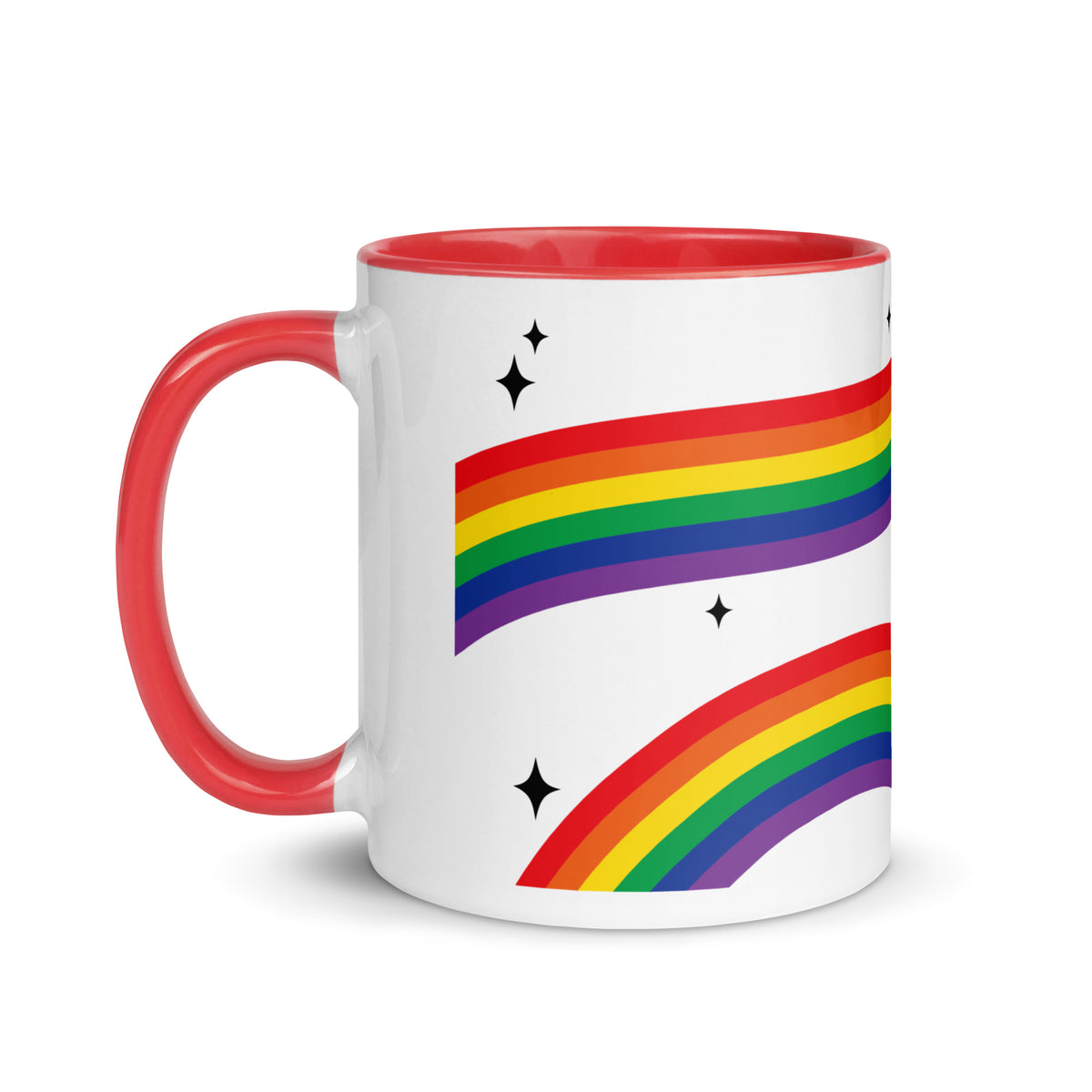 Love is Love Rainbow Pride Accent Coffee Mug | LGBTQIA+ Gift - Spinsterly Co