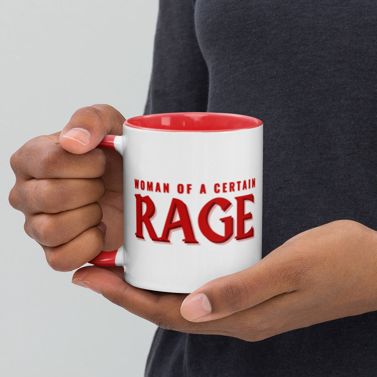 Woman of a Certain Rage Accent Coffee Mug | Feminist Empowerment Red Interior Gift - Spinsterly Co