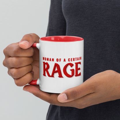Woman of a Certain Rage Accent Coffee Mug | Feminist Empowerment Red Interior Gift - Spinsterly Co