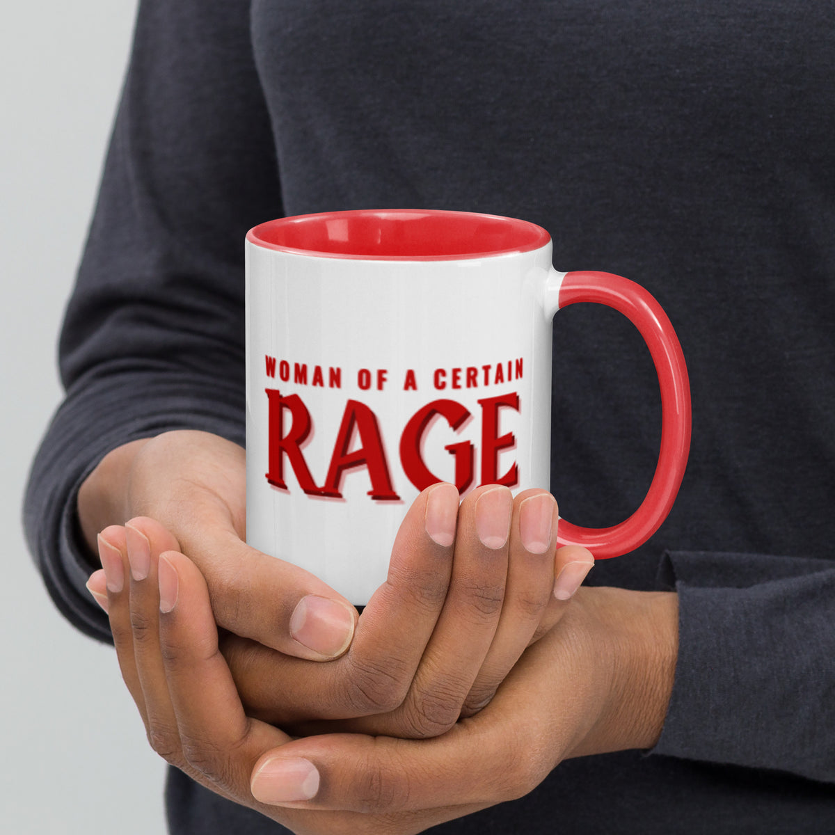 Woman of a Certain Rage Accent Coffee Mug | Feminist Empowerment Red Interior Gift - Spinsterly Co