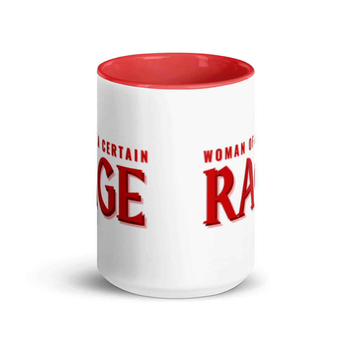 Woman of a Certain Rage Accent Coffee Mug | Feminist Empowerment Red Interior Gift - Spinsterly Co