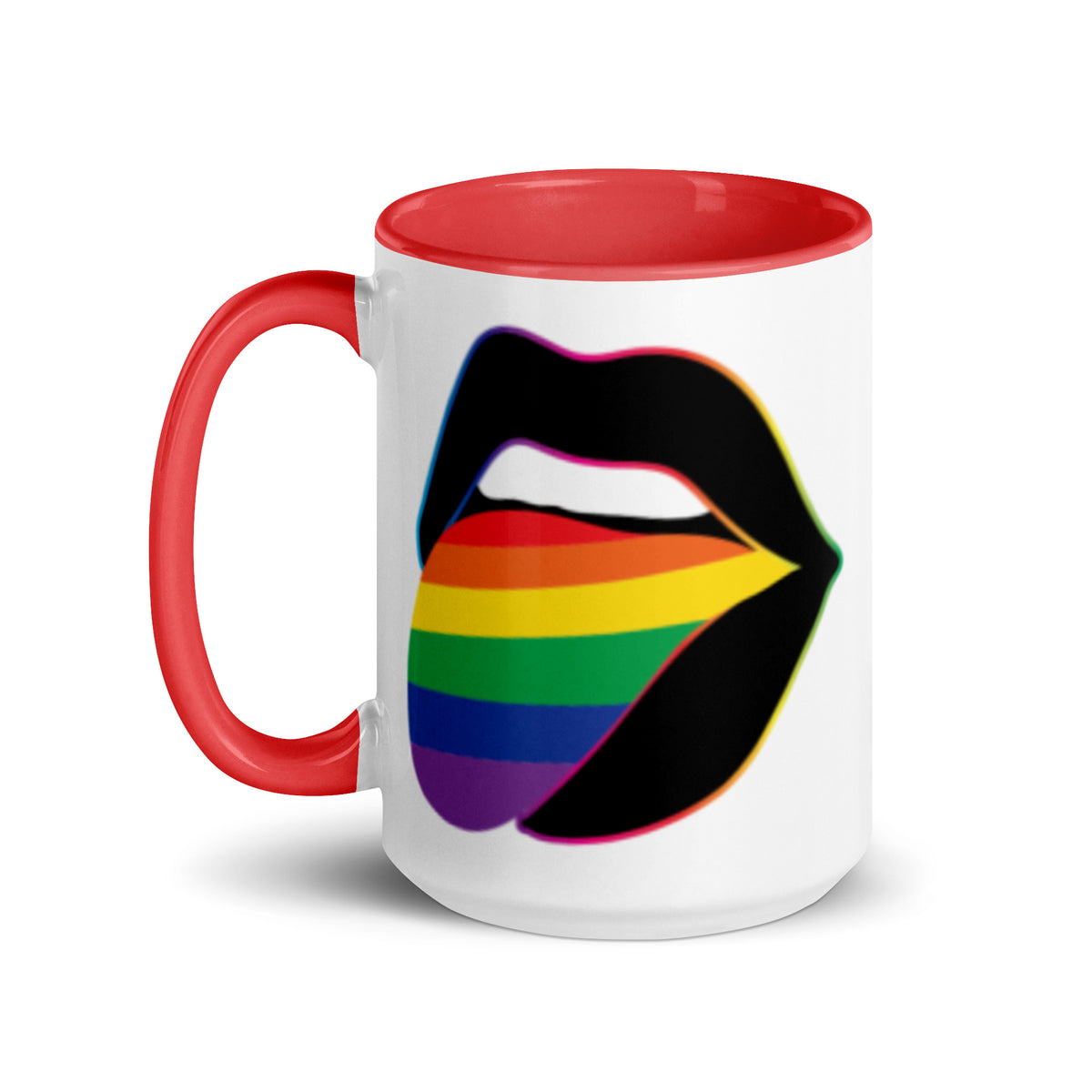 Pride Lips Mug | Rainbow LGBTQ+ Ceramic Mug - Spinsterly Co