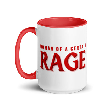 Woman of a Certain Rage Accent Coffee Mug | Feminist Empowerment Red Interior Gift - Spinsterly Co
