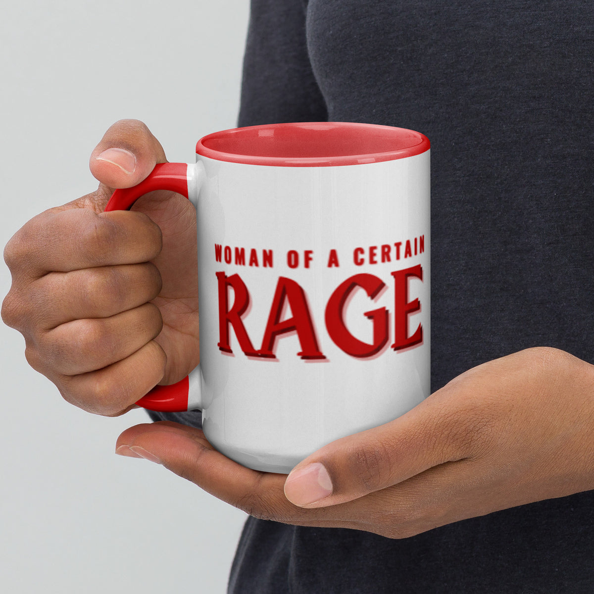 Woman of a Certain Rage Accent Coffee Mug | Feminist Empowerment Red Interior Gift - Spinsterly Co