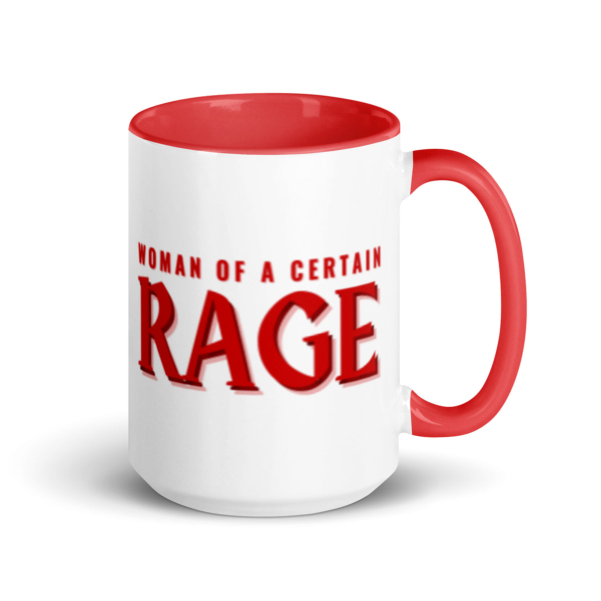 Woman of a Certain Rage Accent Coffee Mug | Feminist Empowerment Red Interior Gift - Spinsterly Co