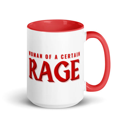Woman of a Certain Rage Accent Coffee Mug | Feminist Empowerment Red Interior Gift - Spinsterly Co