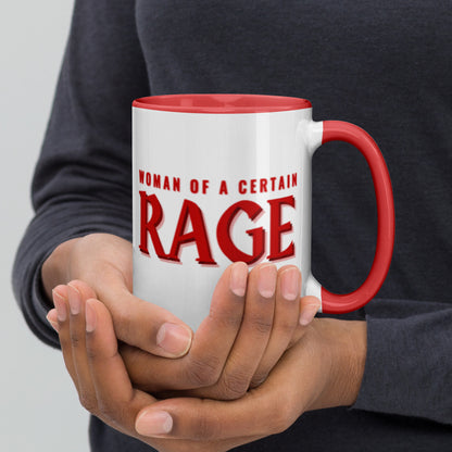 Woman of a Certain Rage Accent Coffee Mug | Feminist Empowerment Red Interior Gift - Spinsterly Co