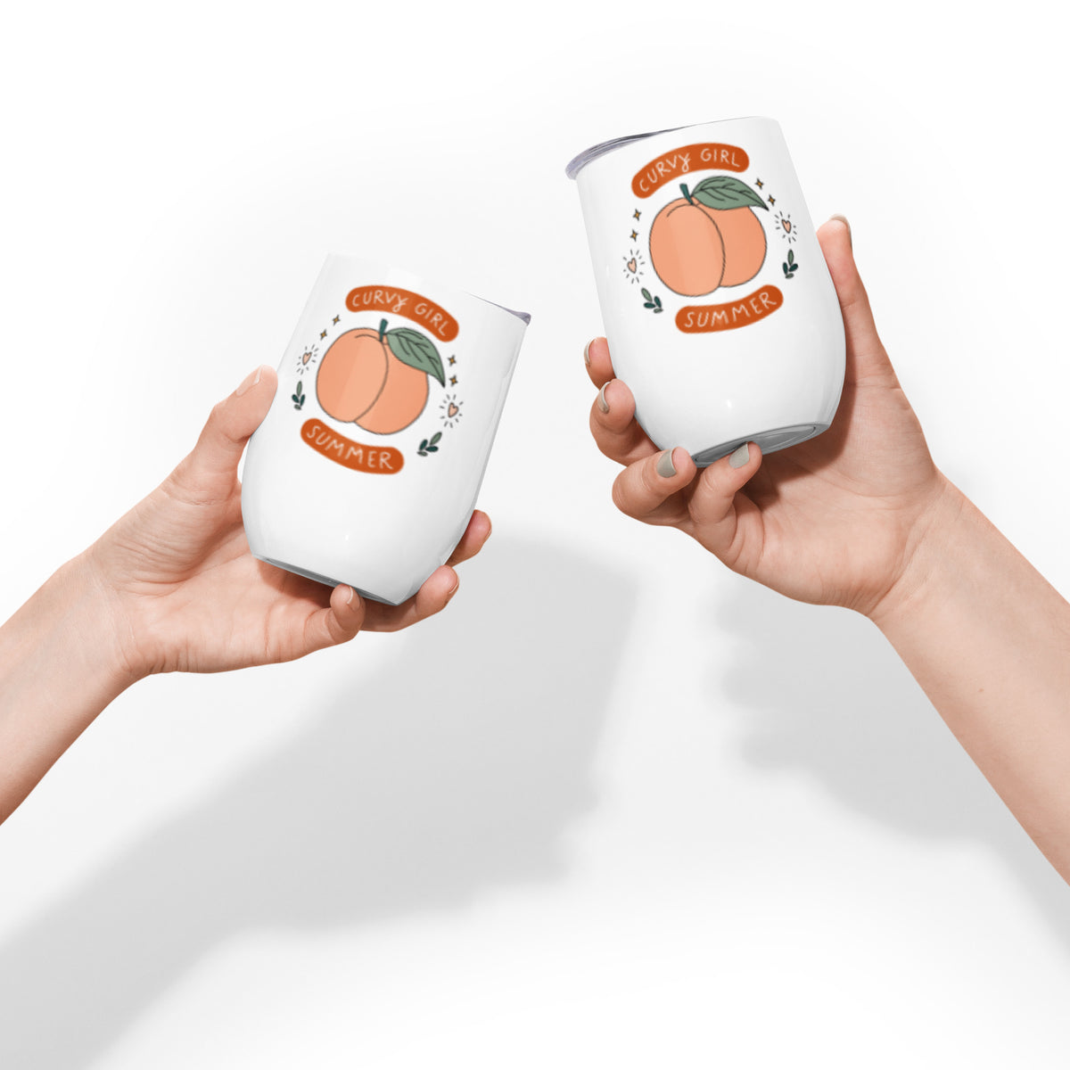 Curvy Girl Summer Wine Tumbler | Body-Positive Insulated Stemless Cup - Spinsterly Co