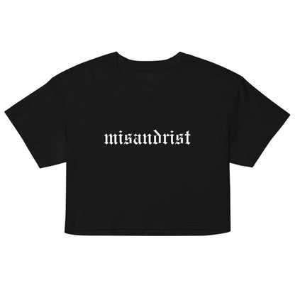 Misandrist Gothic Women's Crop Top | Feminist Statement - Spinsterly Co