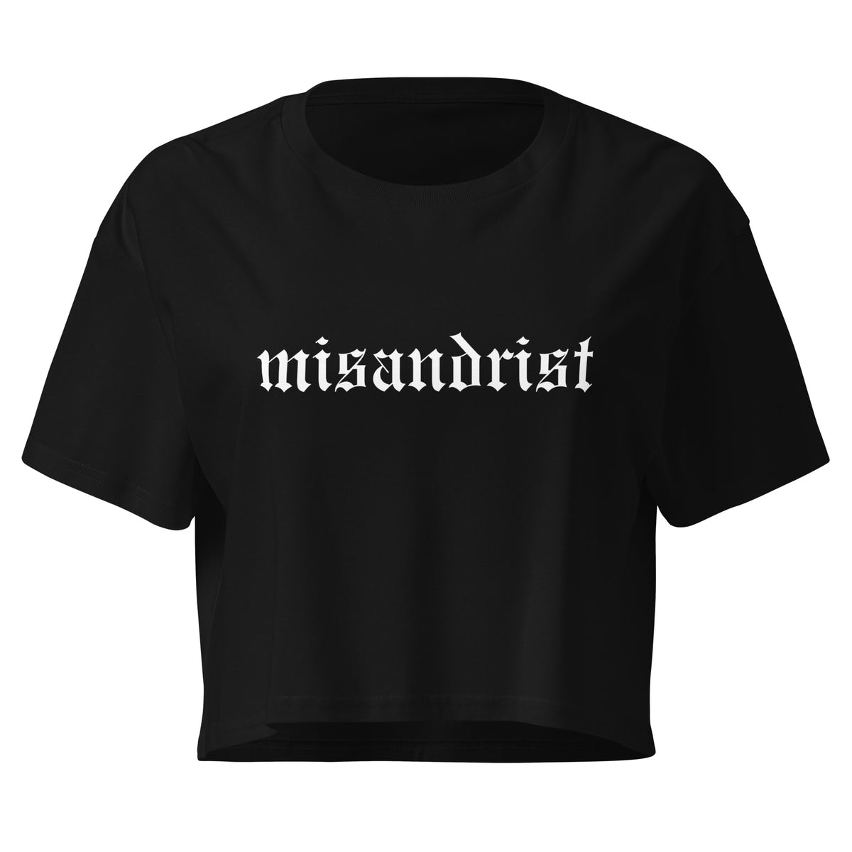 Misandrist Gothic Women's Crop Top | Feminist Statement - Spinsterly Co