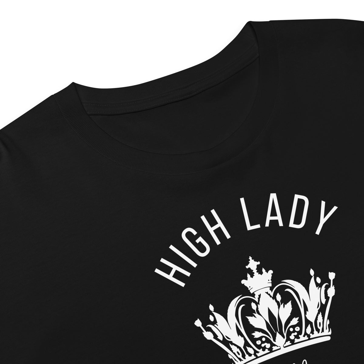 High Lady of the Smut Court Crop Top | Bookish Crown Graphic Tee - Spinsterly Co