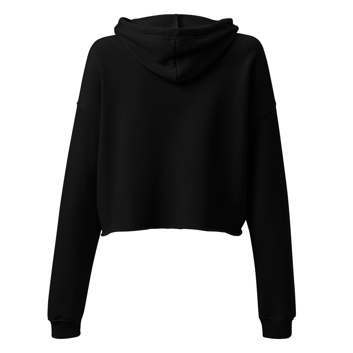 Violent Little Thing Crop Hoodie | Tonal Black Book Lover Sweatshirt - Spinsterly Co