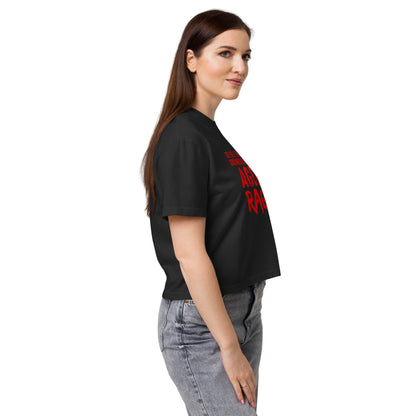 Age & Rage Feminist Women's Boxy Tee | Empowerment Crop Tee - Spinsterly Co
