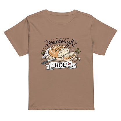 Sourdough Hoe T-Shirt | Funny Baker Gift Women's High-Waisted Graphic Tee - Spinsterly Co
