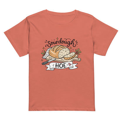 Sourdough Hoe T-Shirt | Funny Baker Gift Women's High-Waisted Graphic Tee - Spinsterly Co