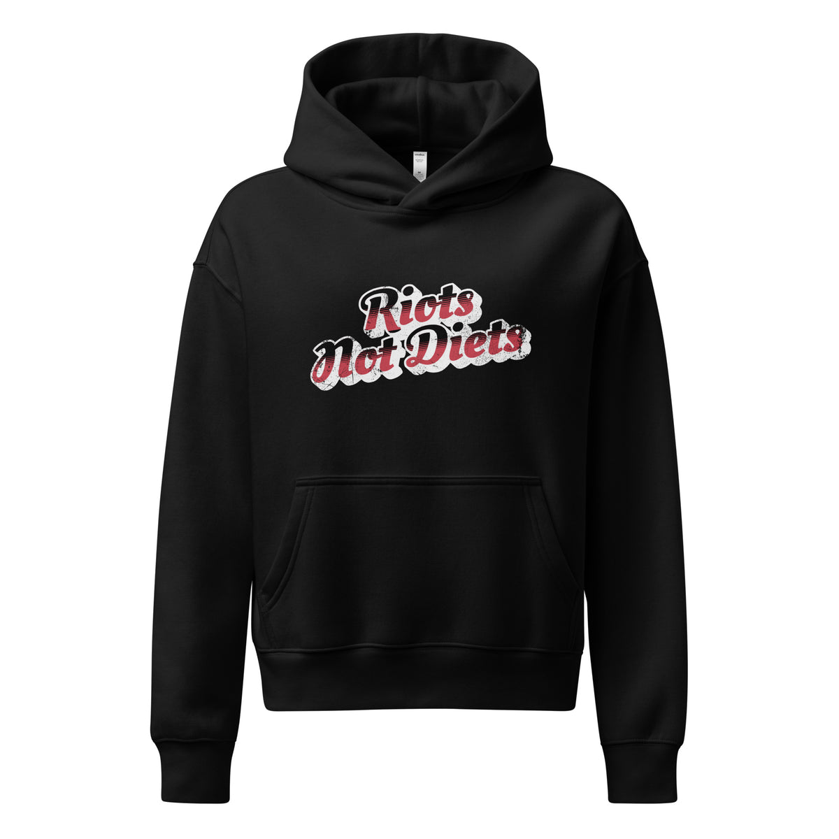 Riots Not Diets Pullover Hoodie | Feminist Body Liberation Graphic Hoodie - Spinsterly Co