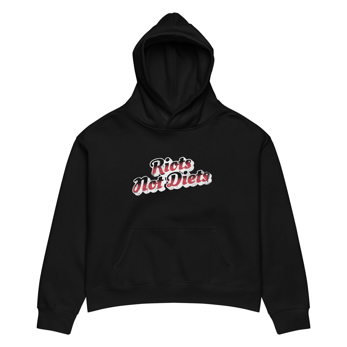 Riots Not Diets Pullover Hoodie | Feminist Body Liberation Graphic Hoodie - Spinsterly Co