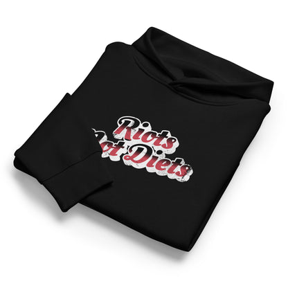 Riots Not Diets Pullover Hoodie | Feminist Body Liberation Graphic Hoodie - Spinsterly Co