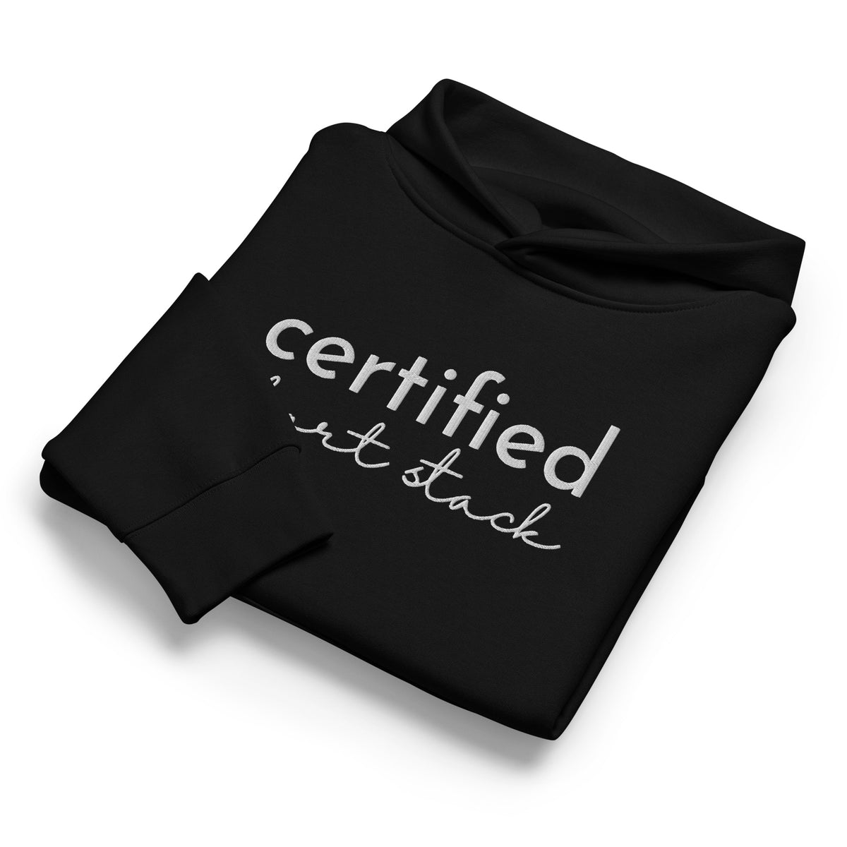 Certified Short Stack Pullover Hoodie | Funny Graphic Hoodie for Women - Spinsterly Co