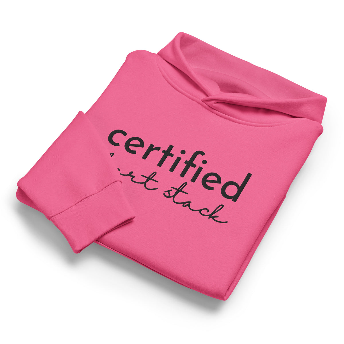 Certified Short Stack Pullover Hoodie | Funny Graphic Hoodie for Women - Spinsterly Co