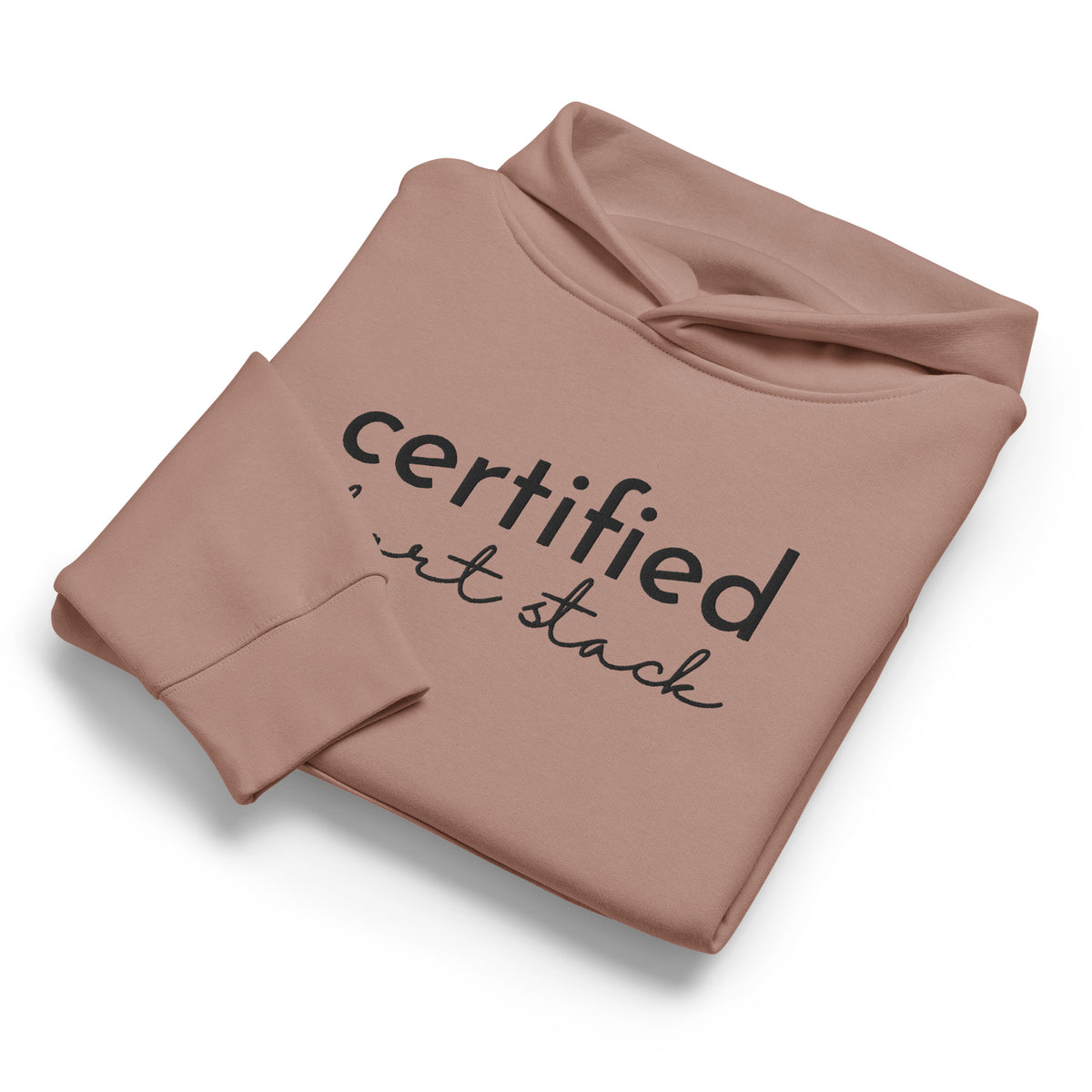 Certified Short Stack Pullover Hoodie | Funny Graphic Hoodie for Women - Spinsterly Co