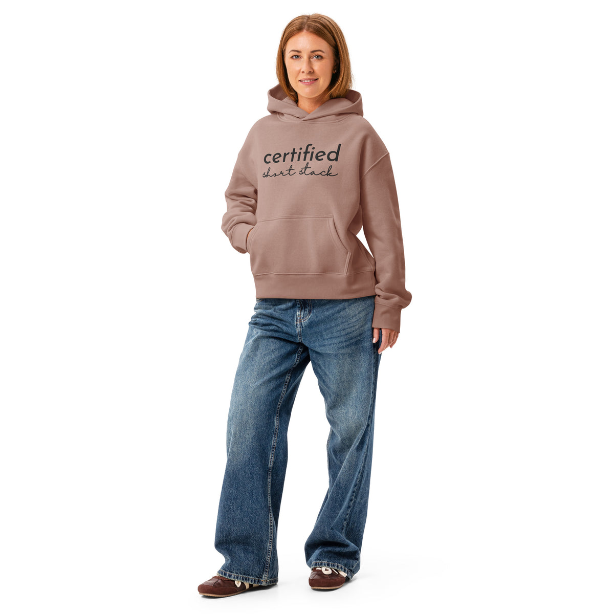 Certified Short Stack Pullover Hoodie | Funny Graphic Hoodie for Women - Spinsterly Co