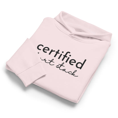 Certified Short Stack Pullover Hoodie | Funny Graphic Hoodie for Women - Spinsterly Co