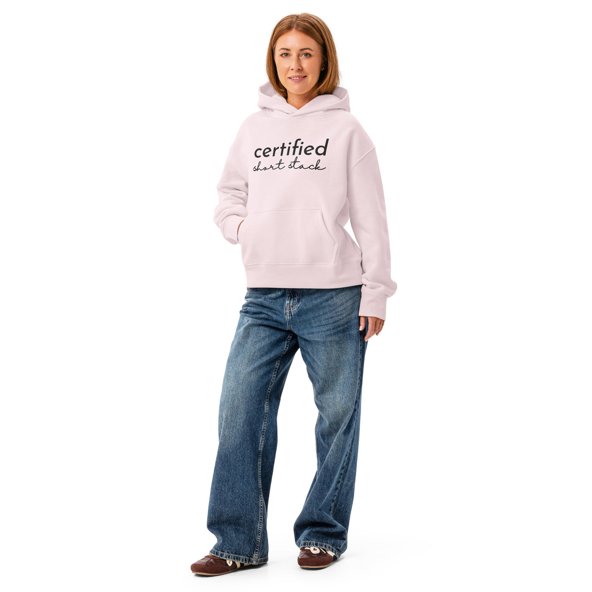 Certified Short Stack Pullover Hoodie | Funny Graphic Hoodie for Women - Spinsterly Co