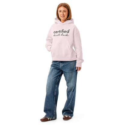 Certified Short Stack Pullover Hoodie | Funny Graphic Hoodie for Women - Spinsterly Co